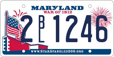 MD license plate 2BL1246