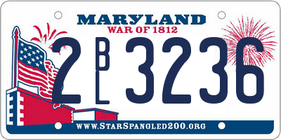 MD license plate 2BL3236