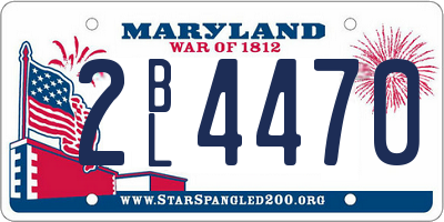 MD license plate 2BL4470