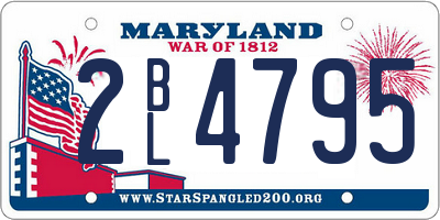 MD license plate 2BL4795