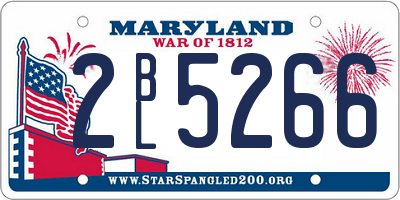 MD license plate 2BL5266