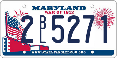 MD license plate 2BL5271