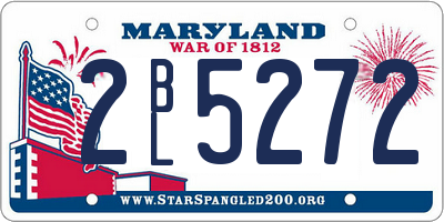MD license plate 2BL5272