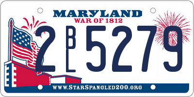 MD license plate 2BL5279
