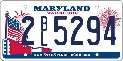 MD license plate 2BL5294