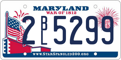 MD license plate 2BL5299