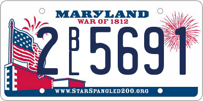 MD license plate 2BL5691