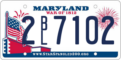 MD license plate 2BL7102