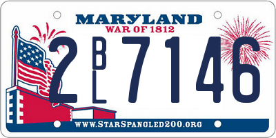 MD license plate 2BL7146