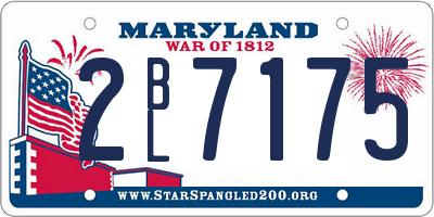 MD license plate 2BL7175