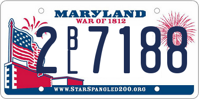 MD license plate 2BL7188