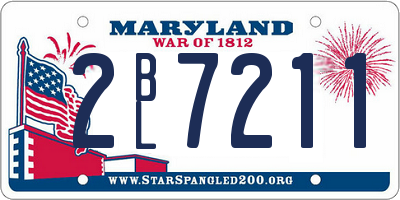 MD license plate 2BL7211