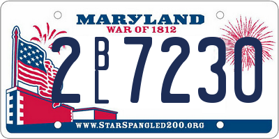MD license plate 2BL7230