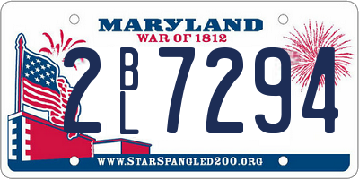 MD license plate 2BL7294