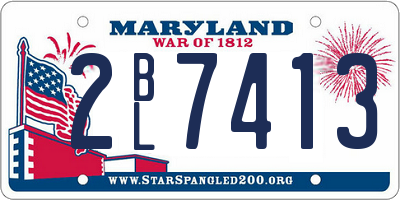 MD license plate 2BL7413