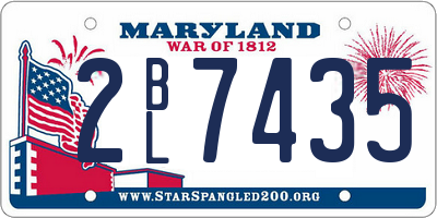 MD license plate 2BL7435