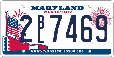 MD license plate 2BL7469