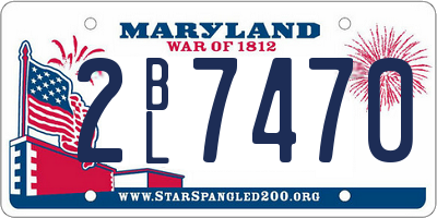 MD license plate 2BL7470