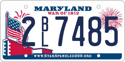 MD license plate 2BL7485