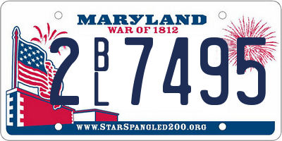 MD license plate 2BL7495