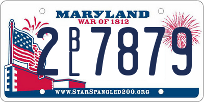 MD license plate 2BL7879