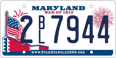 MD license plate 2BL7944