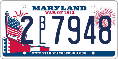 MD license plate 2BL7948