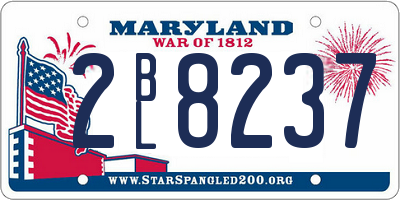 MD license plate 2BL8237