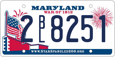 MD license plate 2BL8251