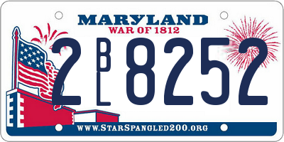 MD license plate 2BL8252