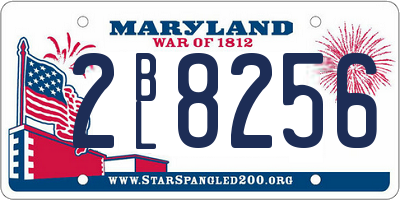 MD license plate 2BL8256