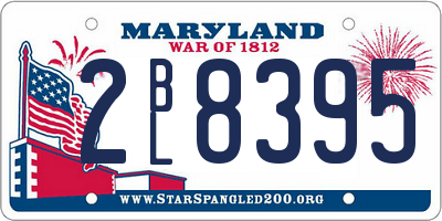 MD license plate 2BL8395