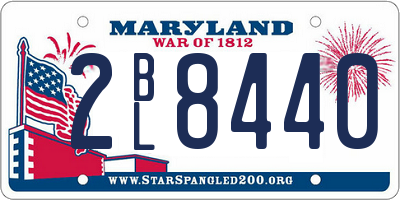 MD license plate 2BL8440