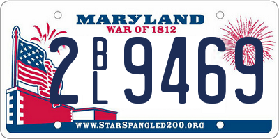 MD license plate 2BL9469