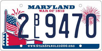 MD license plate 2BL9470