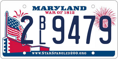 MD license plate 2BL9479