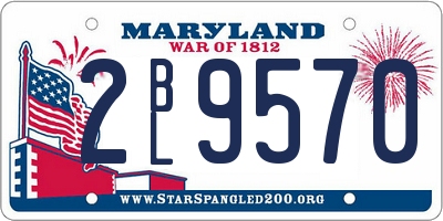 MD license plate 2BL9570
