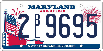 MD license plate 2BL9695