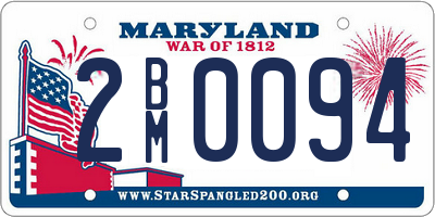 MD license plate 2BM0094