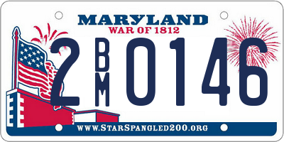 MD license plate 2BM0146