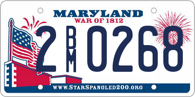 MD license plate 2BM0268
