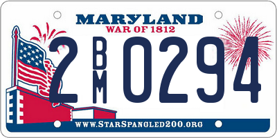 MD license plate 2BM0294