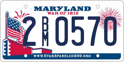 MD license plate 2BM0570