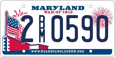 MD license plate 2BM0590