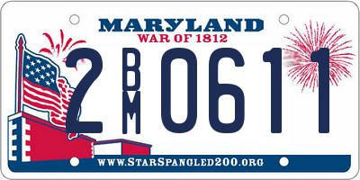 MD license plate 2BM0611