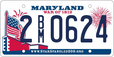 MD license plate 2BM0624