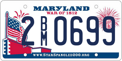 MD license plate 2BM0699