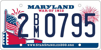 MD license plate 2BM0795