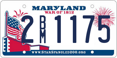 MD license plate 2BM1175