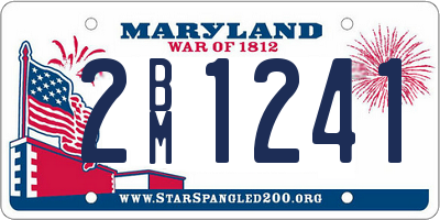 MD license plate 2BM1241